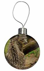 Gorgeous Snow Leopard Christmas Bauble