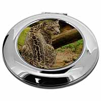 Gorgeous Snow Leopard Make-Up Round Compact Mirror