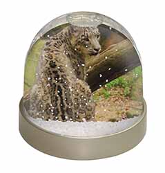 Gorgeous Snow Leopard Snow Globe Photo Waterball