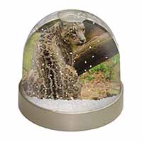 Gorgeous Snow Leopard Snow Globe Photo Waterball