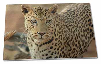 Large Glass Cutting Chopping Board Leopard