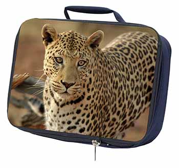 Leopard Navy Insulated School Lunch Box/Picnic Bag