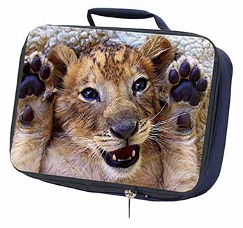 Cute Lion Cub Navy Insulated School Lunch Box/Picnic Bag