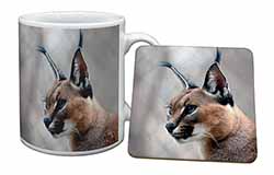 Lynx Caracal Mug and Coaster Set