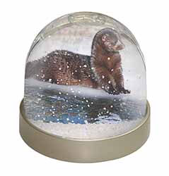 Mink on Ice Photo Snow Globe Waterball Stocking Filler Gift