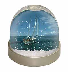 Sailing Boat Snow Globe Photo Waterball