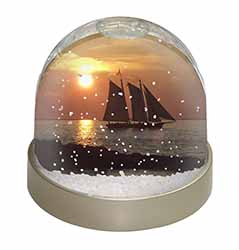 Sailing Boat Snow Globe Photo Waterball