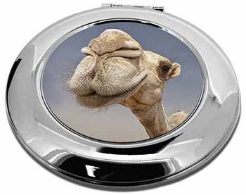 Camels Intrigued by Camera Make-Up Round Compact Mirror