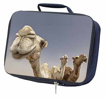 Camels Intrigued by Camera Navy Insulated School Lunch Box/Picnic Bag