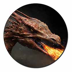 Fierce Fire Flame Mouth Dragon Fridge Magnet Printed Full Colour