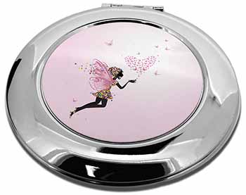 Fairy with Butterflies Make-Up Round Compact Mirror