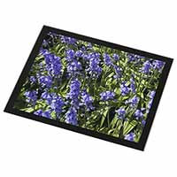 Bluebells in the Wood Black Rim High Quality Glass Placemat