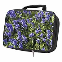 Bluebells in the Wood Black Insulated School Lunch Box/Picnic Bag