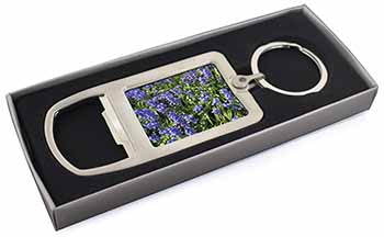 Bluebells in the Wood Chrome Metal Bottle Opener Keyring in Box