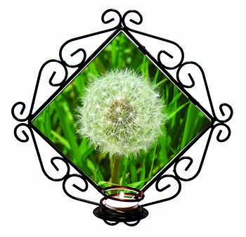 Dandelion Seeds Wrought Iron T-light Candle Holder Gift