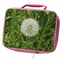 Dandelion Seeds Insulated Pink School Lunch Box Bag