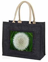 Dandelion Fairy Large Black Shopping Bag Christmas Present Idea      