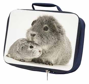 Silver Guinea Pigs Navy Insulated School Lunch Box/Picnic Bag