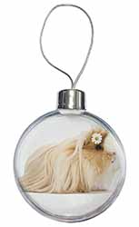 Flower in Hair Guinea Pig Christmas Bauble