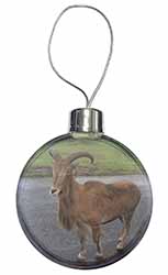 Cute Nanny Goat Christmas Bauble