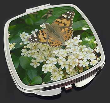 Painted Lady Butterfly Make-Up Compact Mirror