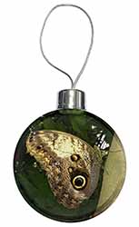 Owl Butterfly on Tree Christmas Bauble