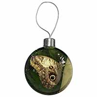 Owl Butterfly on Tree Christmas Bauble