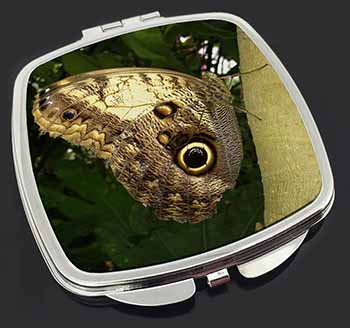 Owl Butterfly on Tree Make-Up Compact Mirror