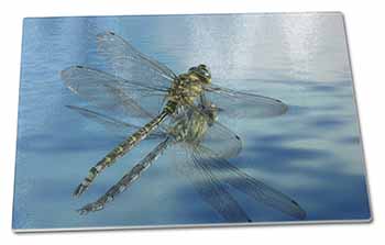 Large Glass Cutting Chopping Board Dragonflies,Dragonfly Over Water,Print