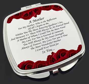 Mothers Day Poem Sentiment Make-Up Compact Mirror