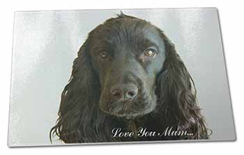 Large Glass Cutting Chopping Board Cocker Spaniel 