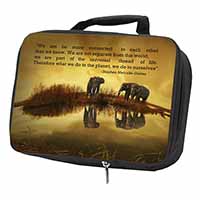 Connected to the Universe Quote Black Insulated School Lunch Box/Picnic Bag