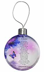 A Mother Poem Sentiment Christmas Bauble