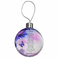 A Mother Poem Sentiment Christmas Bauble