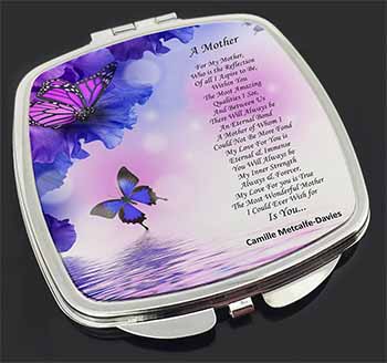 A Mother Poem Sentiment Make-Up Compact Mirror