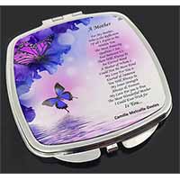 A Mother Poem Sentiment Make-Up Compact Mirror