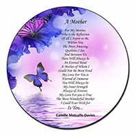 A Mother Poem Sentiment Fridge Magnet Printed Full Colour