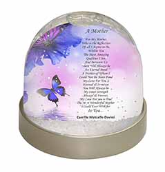 A Mother Poem Sentiment Snow Globe Photo Waterball