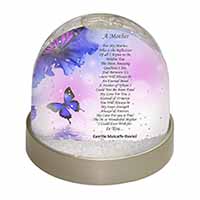 A Mother Poem Sentiment Snow Globe Photo Waterball