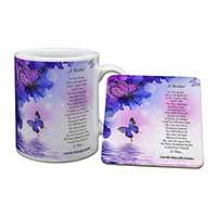 A Mother Poem Sentiment Mug and Coaster Set