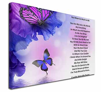 Love Poem for Someone Special Canvas X-Large 30"x20" Wall Art Print