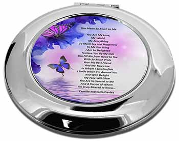 Love Poem for Someone Special Make-Up Round Compact Mirror