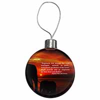 Elephants & Earth Quote Christmas Bauble