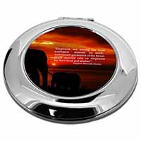 Elephants & Earth Quote Make-Up Round Compact Mirror