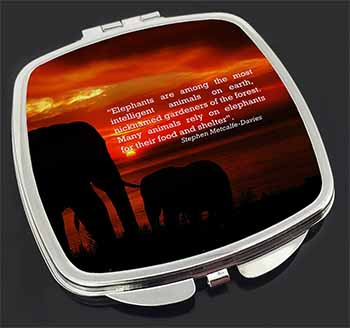 Elephants & Earth Quote Make-Up Compact Mirror