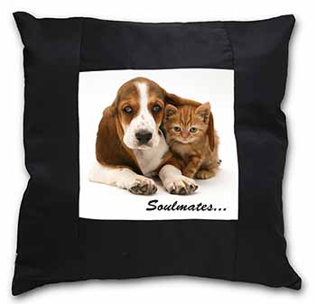 Basset Hound and Kitten 