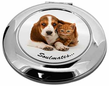 Basset Hound and Kitten 