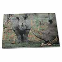 Large Glass Cutting Chopping Board Rhino