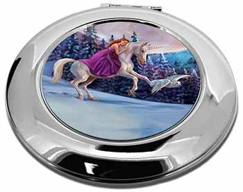 Unicorn, Owl & Fairy Make-Up Round Compact Mirror