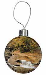 Autumn Waterfall Christmas Bauble